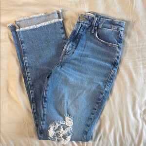 Good American Light Blue Straight Leg Jeans